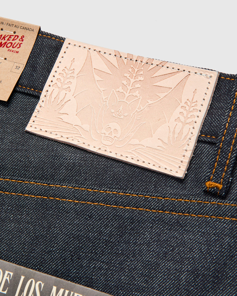 "Dia De Los Muertos Bat" 12.5oz Selvedge Denim - Strong Guy Fit