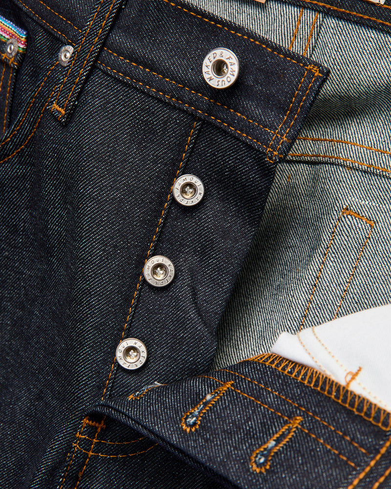"Dia De Los Muertos Bat" 12.5oz Selvedge Denim - Weird Guy Fit