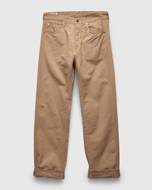 266-8SVCBE "Beige Betacham" 8oz Selvedge Chambray Pants - Relaxed Straight Fit