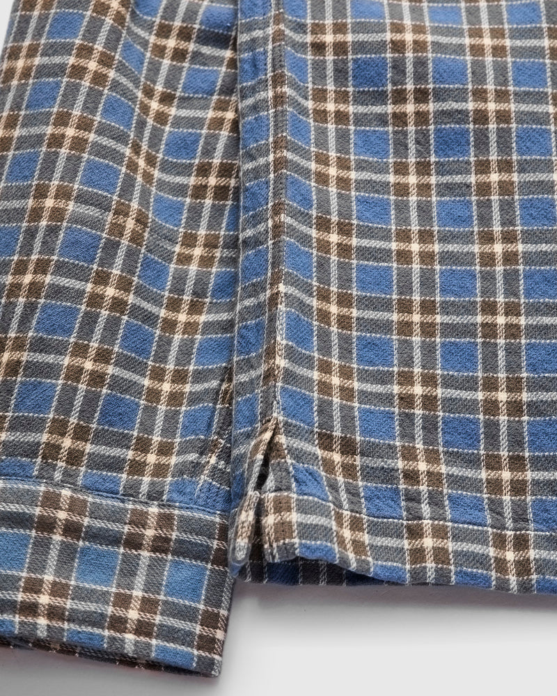 Matlock Plaid Workshirt in Blue Grey