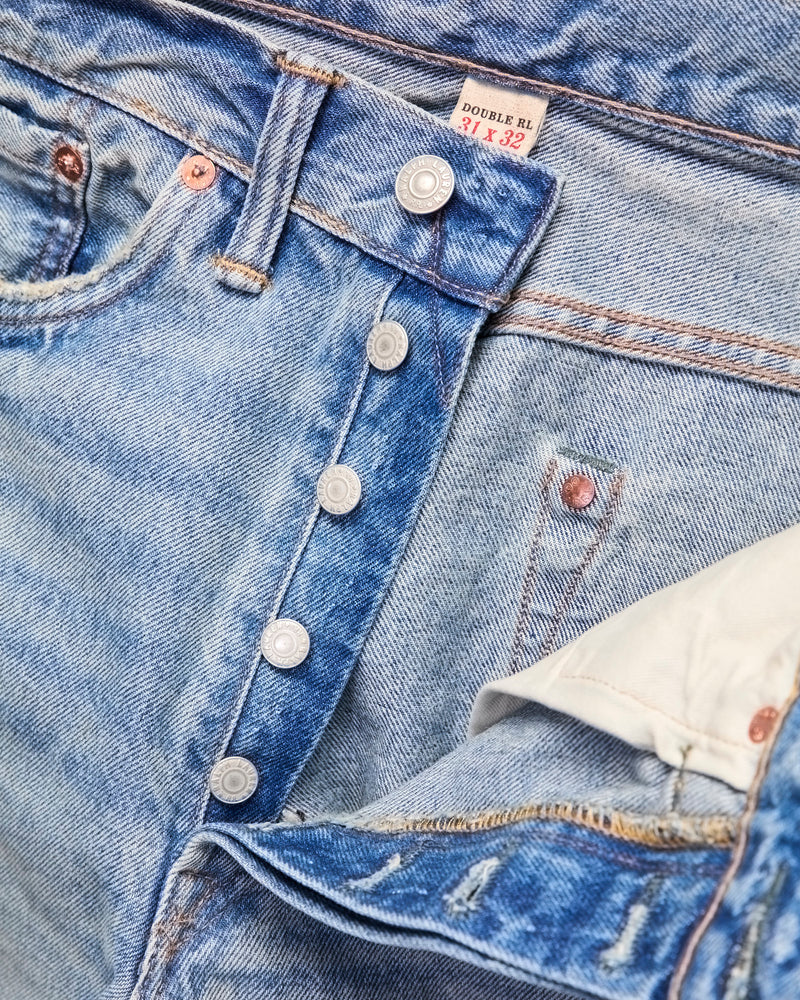 "Bridgeview Wash"  14.5oz Washed Denim - Vintage 5-Pocket Full Straight Fit