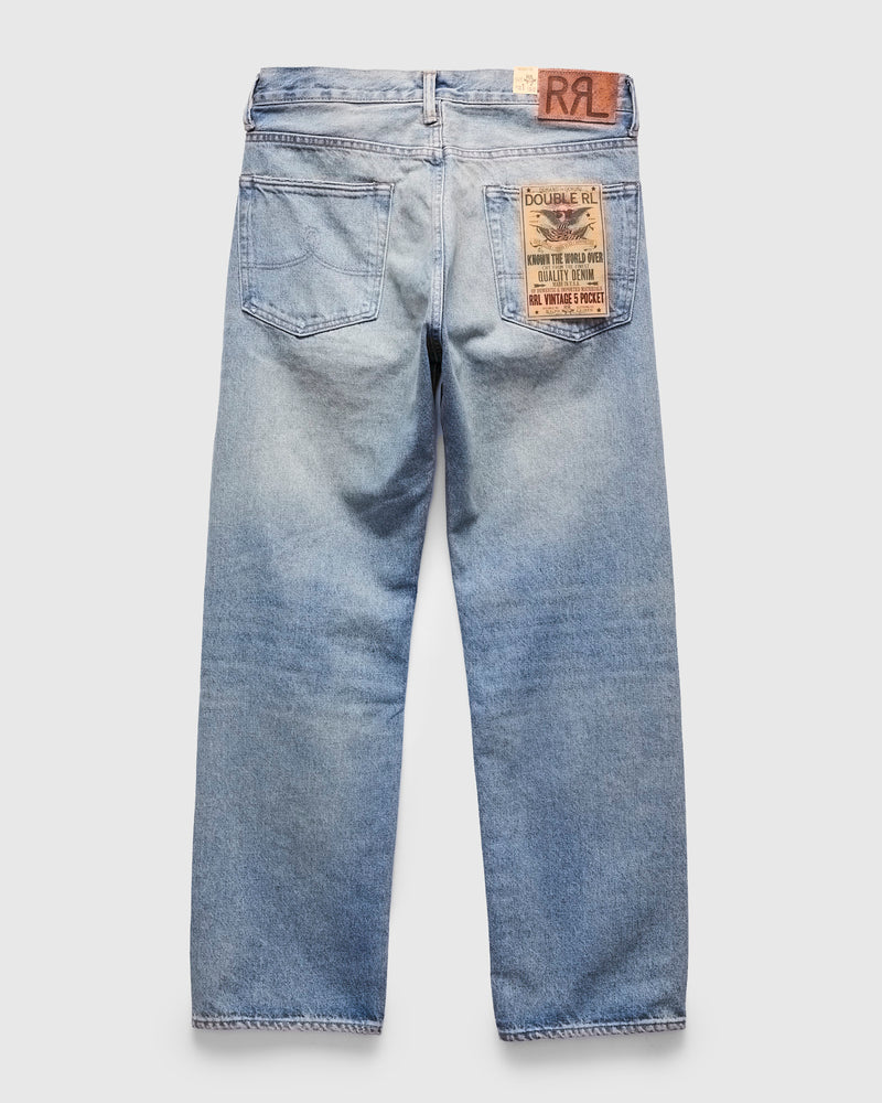 "Bridgeview Wash"  14.5oz Washed Denim - Vintage 5-Pocket Full Straight Fit