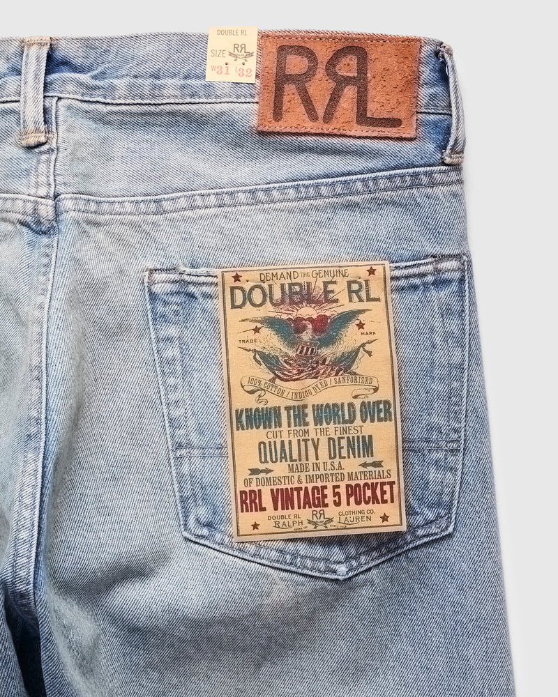 "Bridgeview Wash"  14.5oz Washed Denim - Vintage 5-Pocket Full Straight Fit