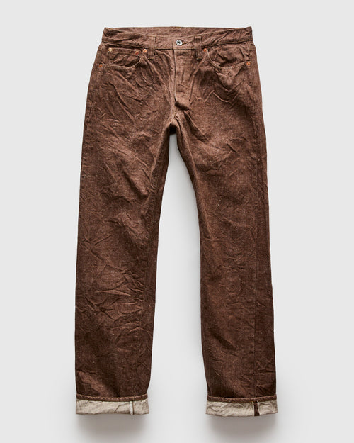 S0150BRX "Kanoko" 15oz Brown Selvedge Denim - Regular Straight Fit