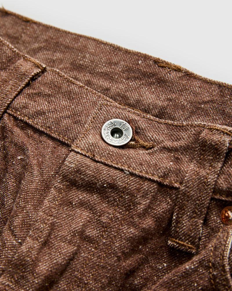 S0150BRX "Kanonko" 15oz Brown Selvedge Denim - Regular Straight Fit