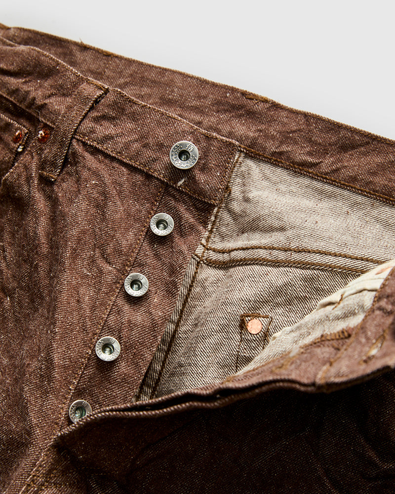S0150BRX "Kanonko" 15oz Brown Selvedge Denim - Regular Straight Fit