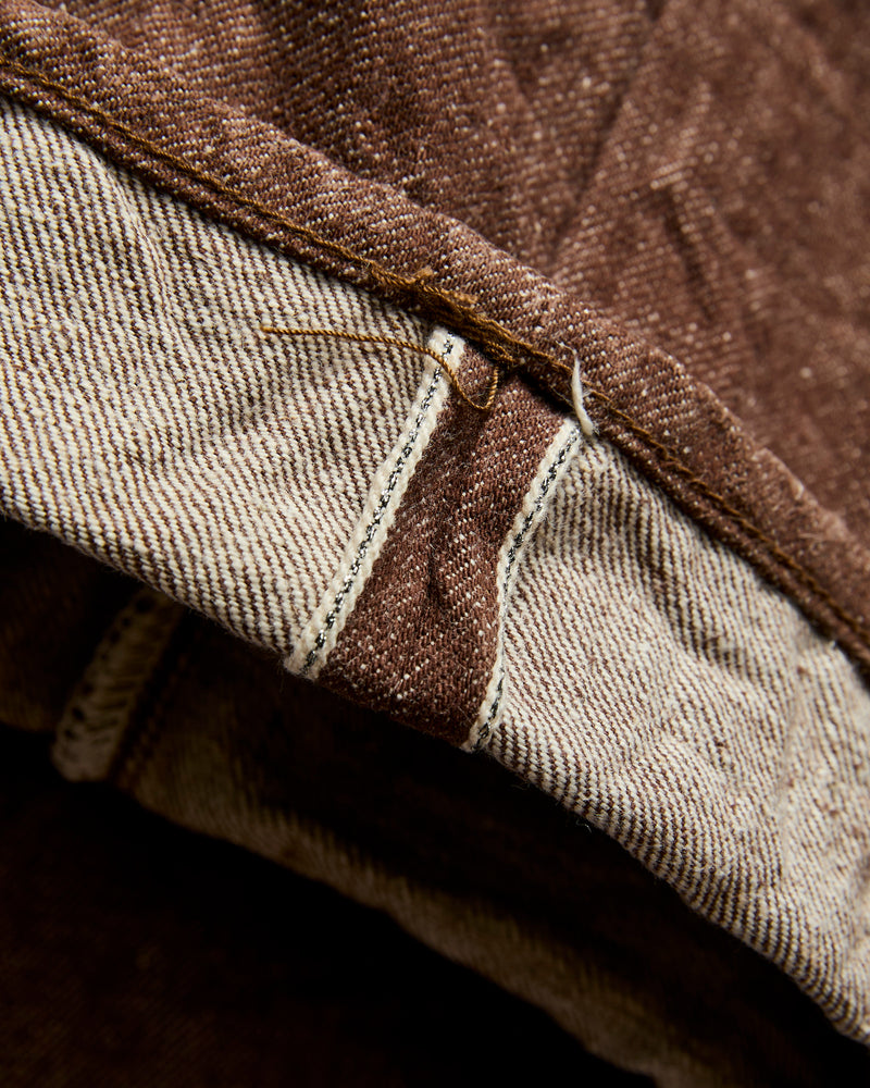 S0150BRX "Kanonko" 15oz Brown Selvedge Denim - Regular Straight Fit
