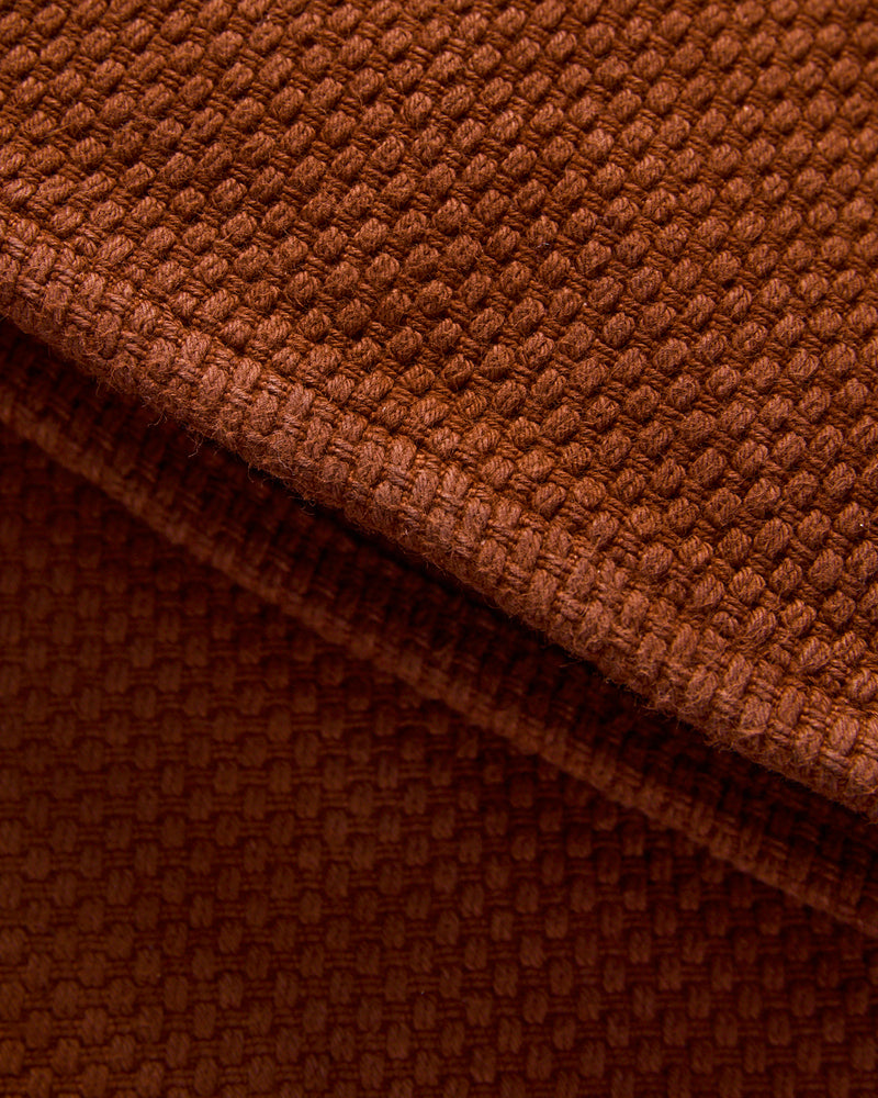 1914W "Amami Mud-Dyed" 17oz Brown Sashiko Jeans - Regular Straight Fit