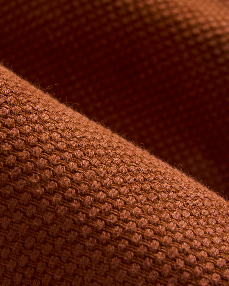1914W "Amami Mud-Dyed" 17oz Brown Sashiko Jeans - Regular Straight Fit