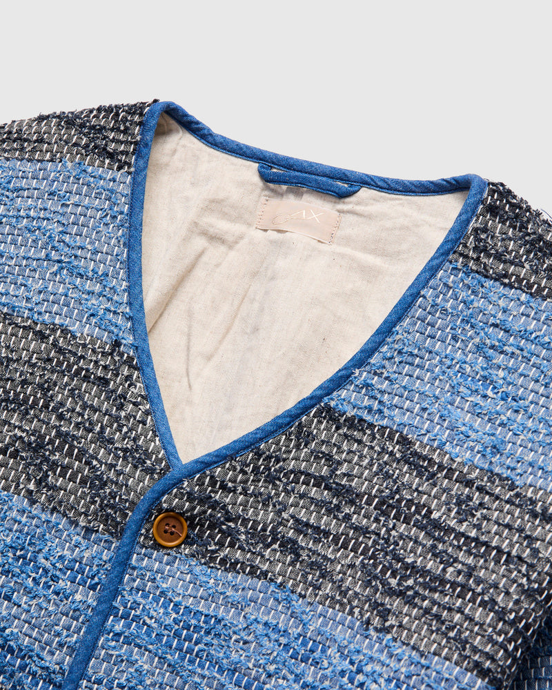 MSP-4048 Sakiori Sashiko Jacket in Indigo
