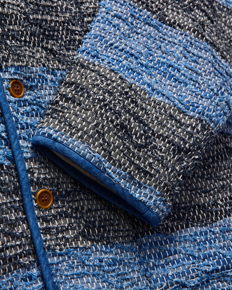 MSP-4048 Sakiori Sashiko Jacket in Indigo