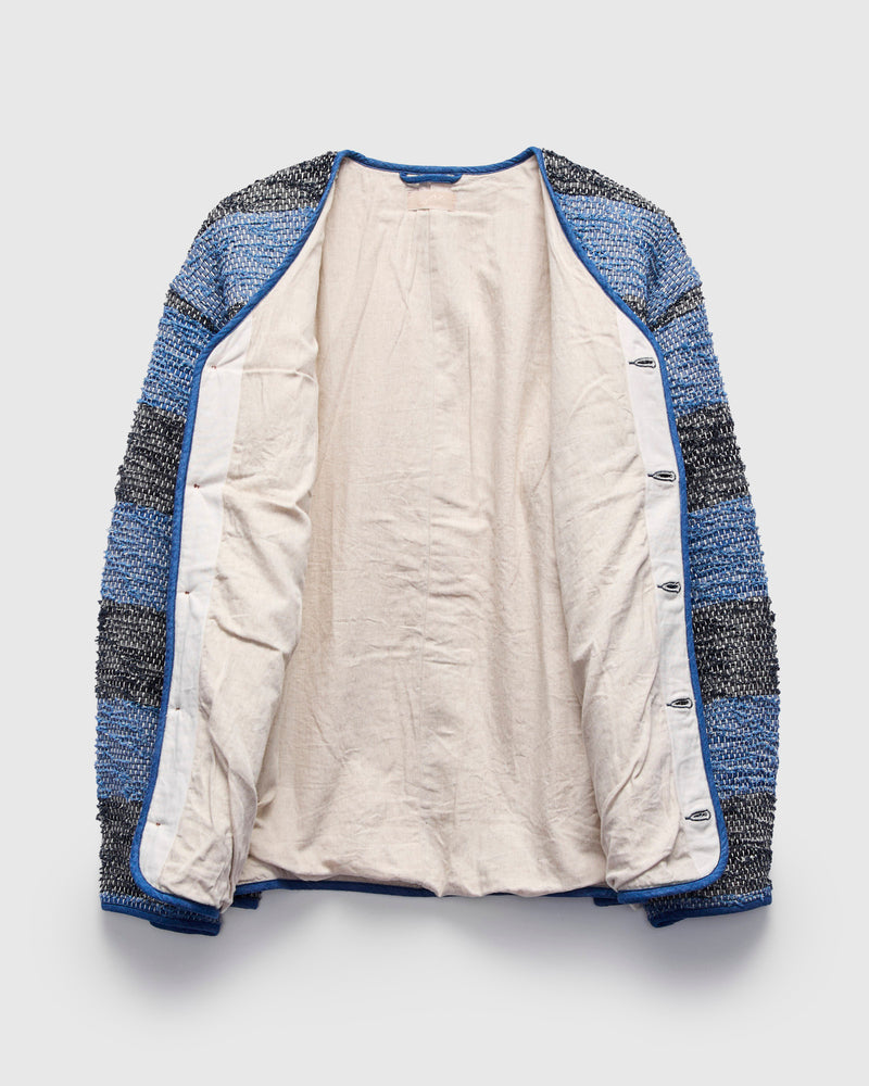 MSP-4048 Sakiori Sashiko Jacket in Indigo