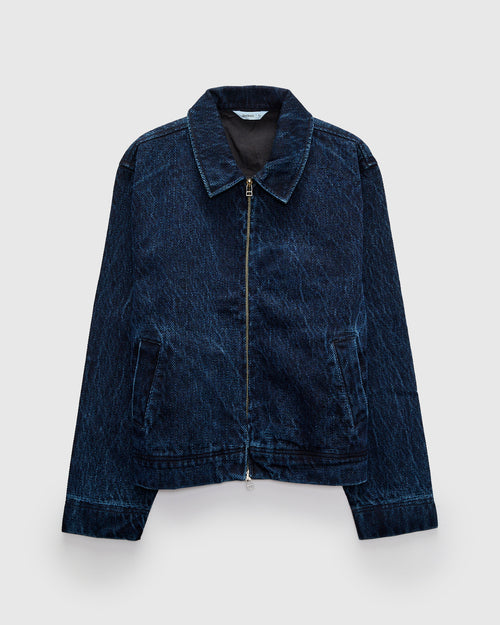 Club Jacket in Indigo Kendo Cloth