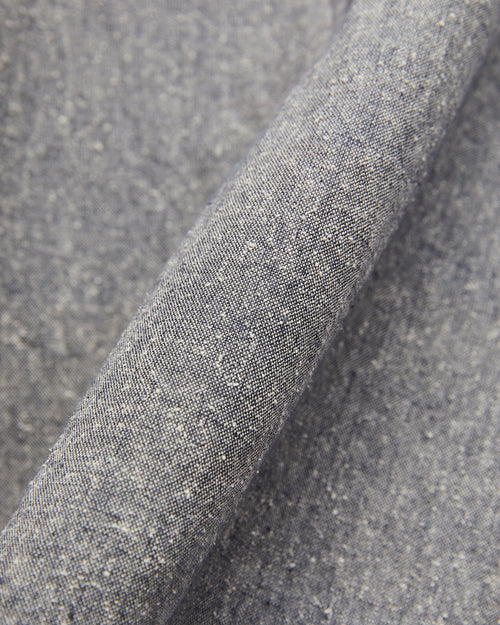 Utility Chambray Shirt in Handloom Silk Khadi