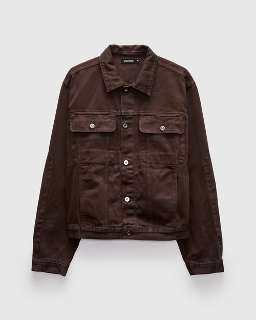 Trucker Jacket in Umber Twill