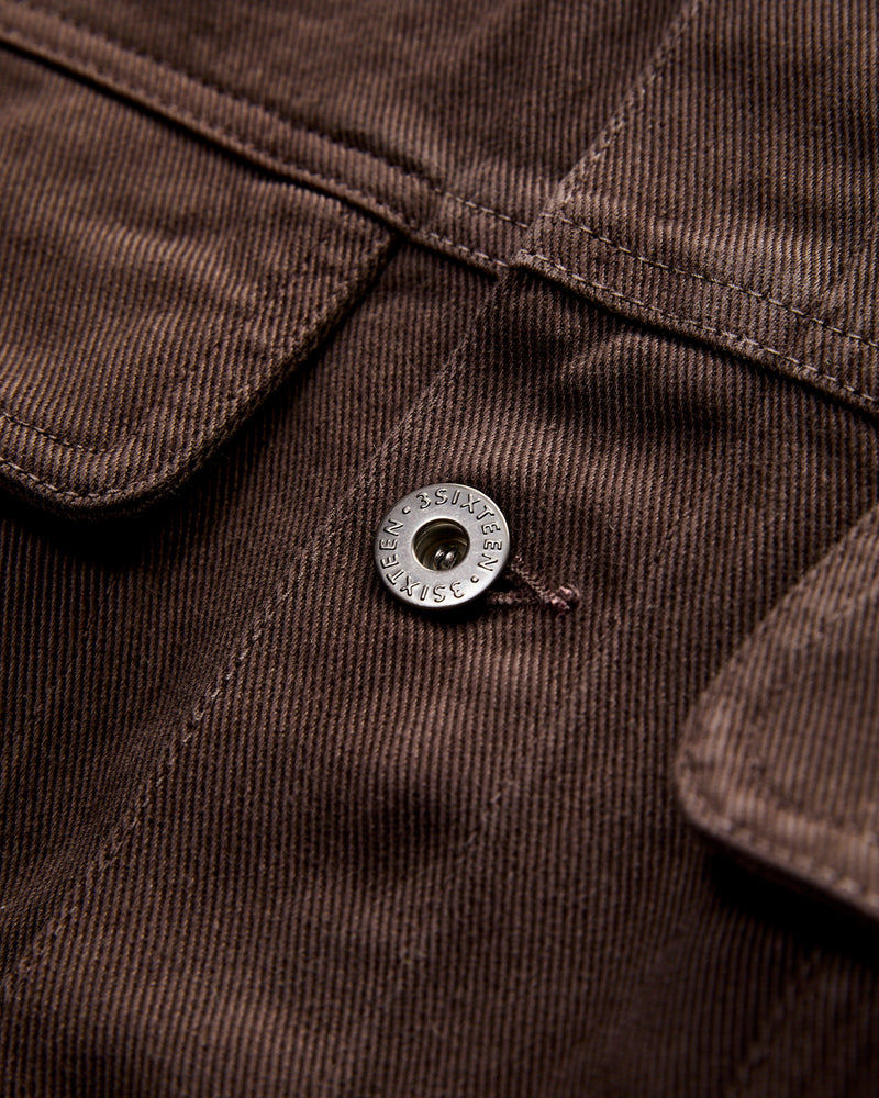 Trucker Jacket in Umber Twill