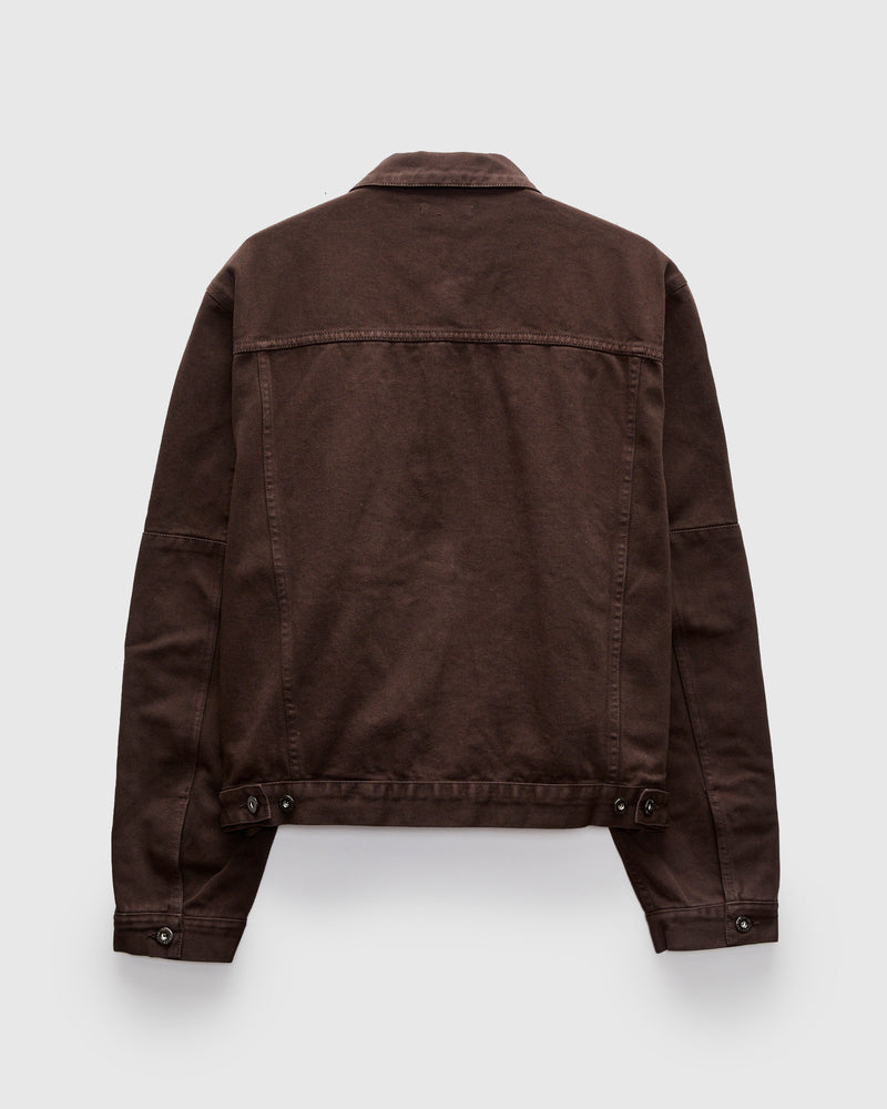 Trucker Jacket in Umber Twill