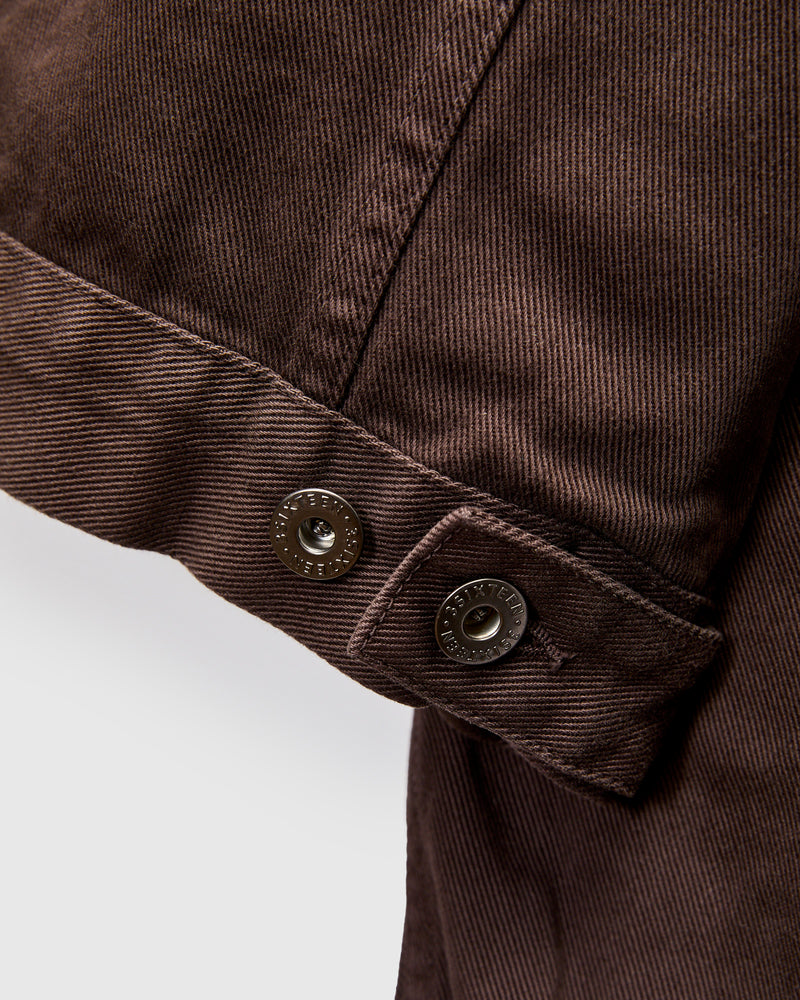 Trucker Jacket in Umber Twill