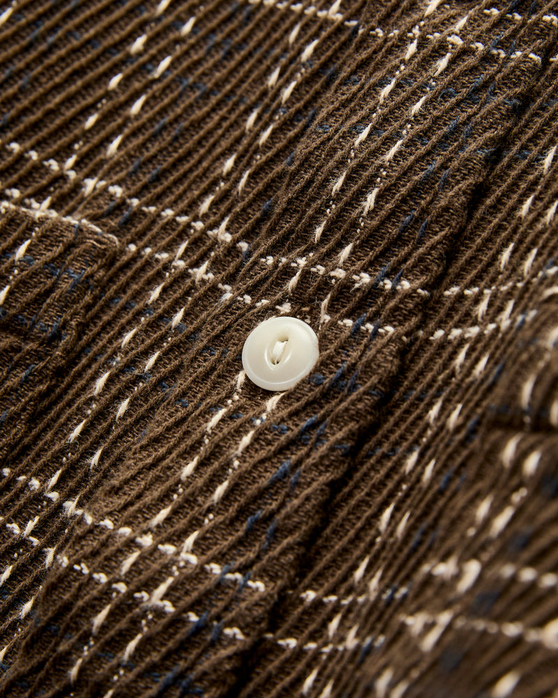 Utility Flannel in Espresso Twill Check