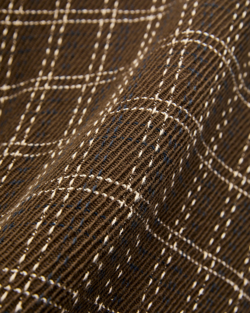 Utility Flannel in Espresso Twill Check