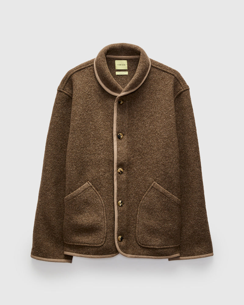 Alpine Jacket in Ash Brown Wool