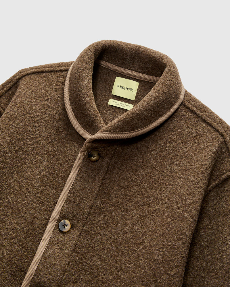 Alpine Jacket in Ash Brown Wool