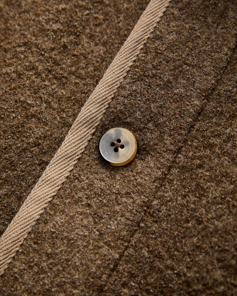 Alpine Jacket in Ash Brown Wool