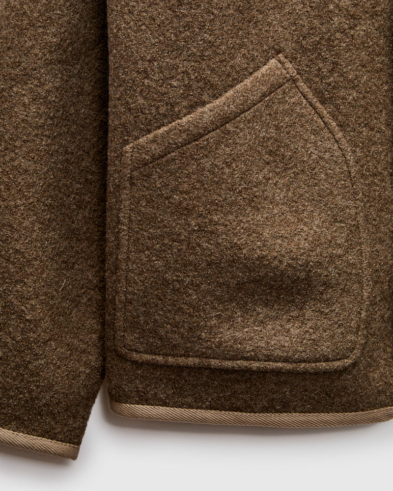 Alpine Jacket in Ash Brown Wool