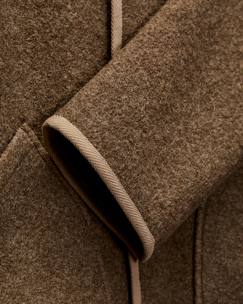Alpine Jacket in Ash Brown Wool