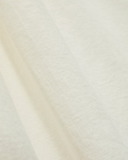 Architect Shirt in White Cotton Hemp Gabardine