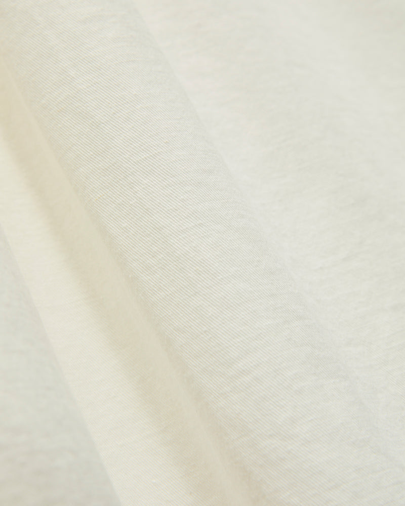 Architect Shirt in White Cotton Hemp Gabardine