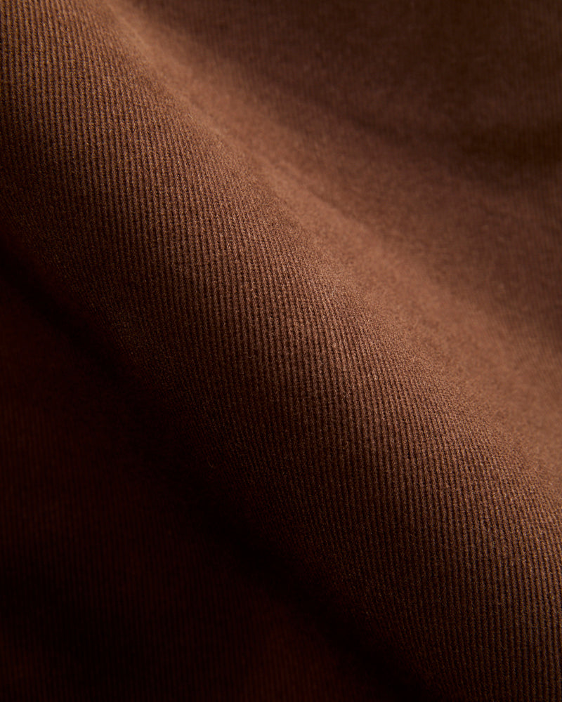 Balloon Trousers in Bark Brown Cotton Drill