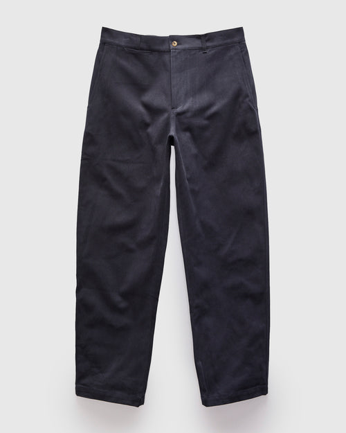 Balloon Trousers in Dark Navy Cotton Drill