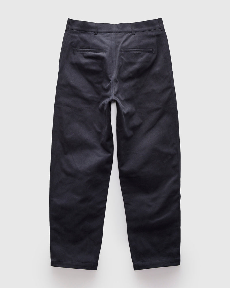 Balloon Trousers in Dark Navy Cotton Drill
