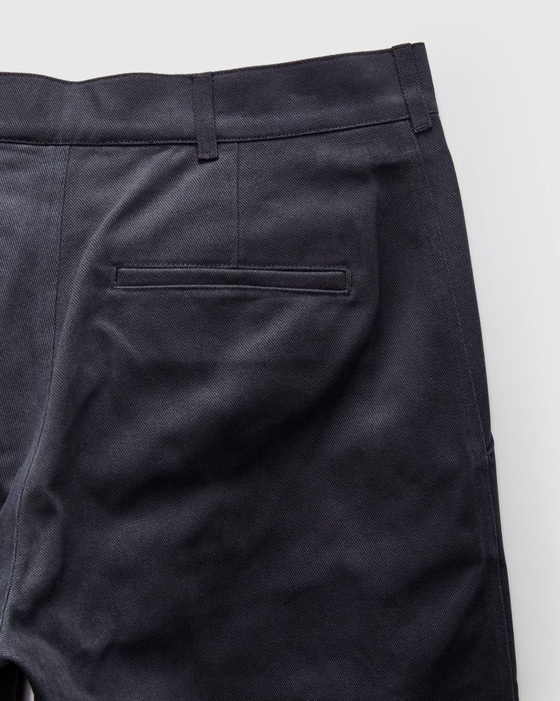 Balloon Trousers in Dark Navy Cotton Drill