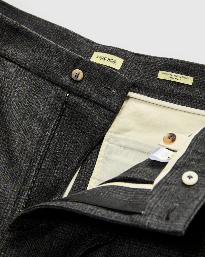 Grandad Trousers in Anthracite Prince of Wales