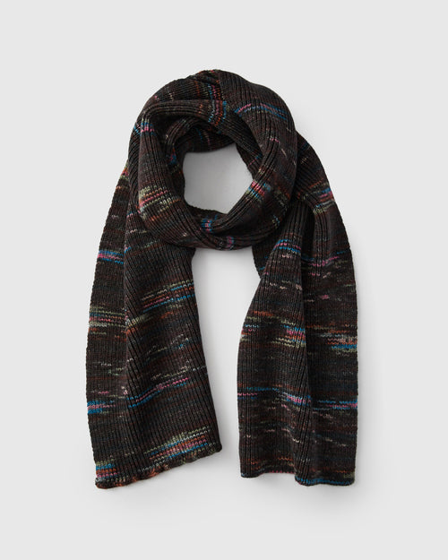 Knitted Scarf in Multicolour Night Wool