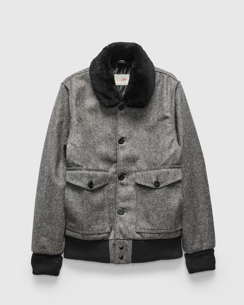 Winston Jacket in Donegal Silt/Black