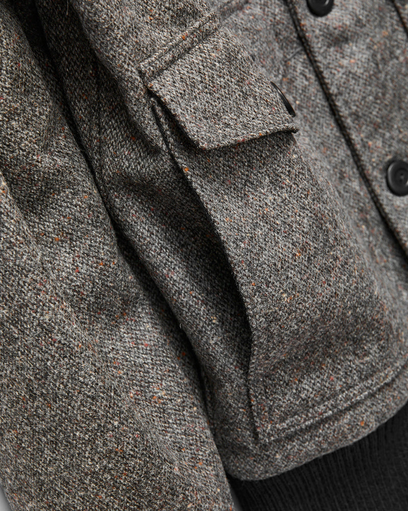 Winston Jacket in Donegal Silt/Black
