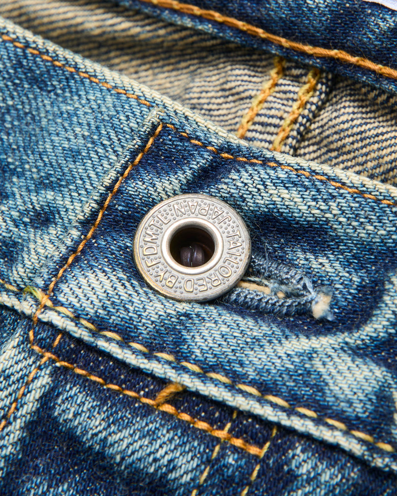 MG129 Sashiko Repair Selvedge Denim - Classic Straight Fit