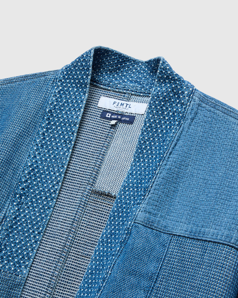 Patchwork Haori Jacket in Indigo 3-Year Wash