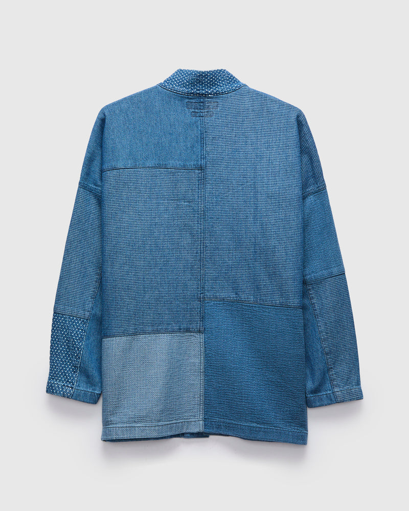 Patchwork Haori Jacket in Indigo 3-Year Wash