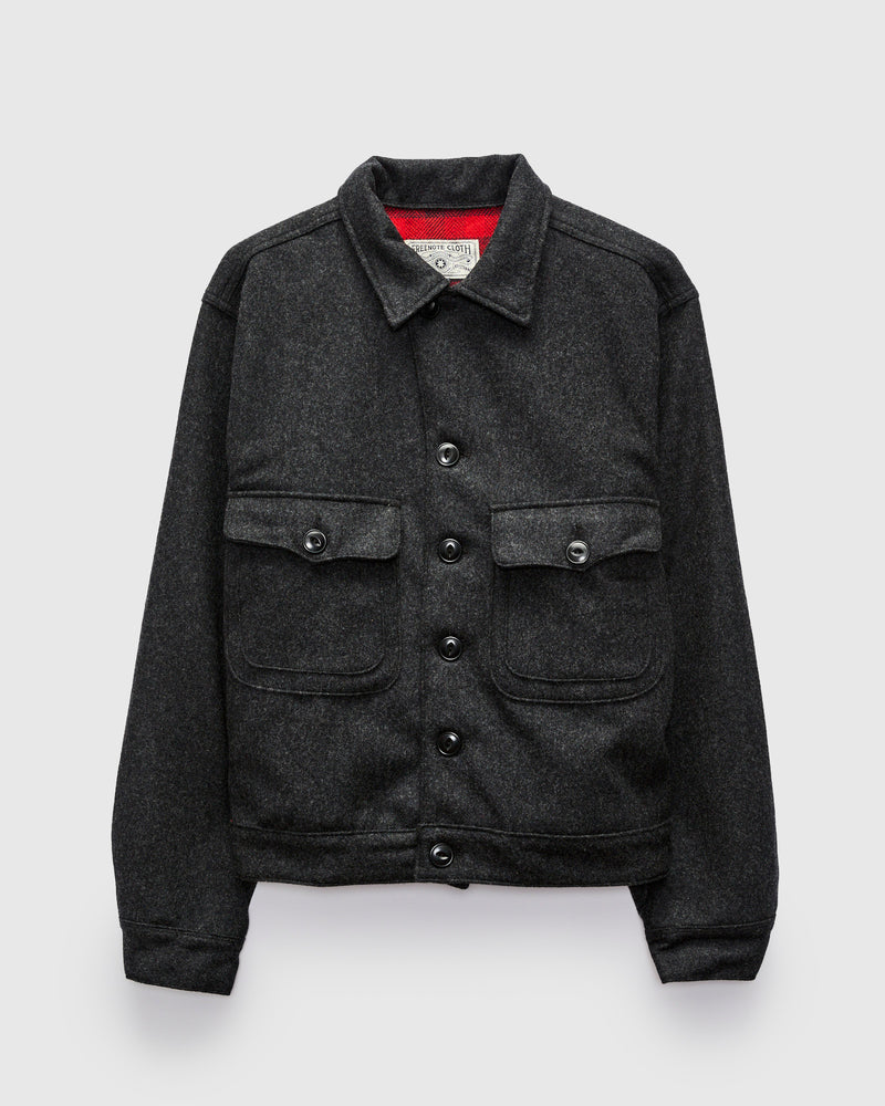 Grafton Jacket in Black Wool