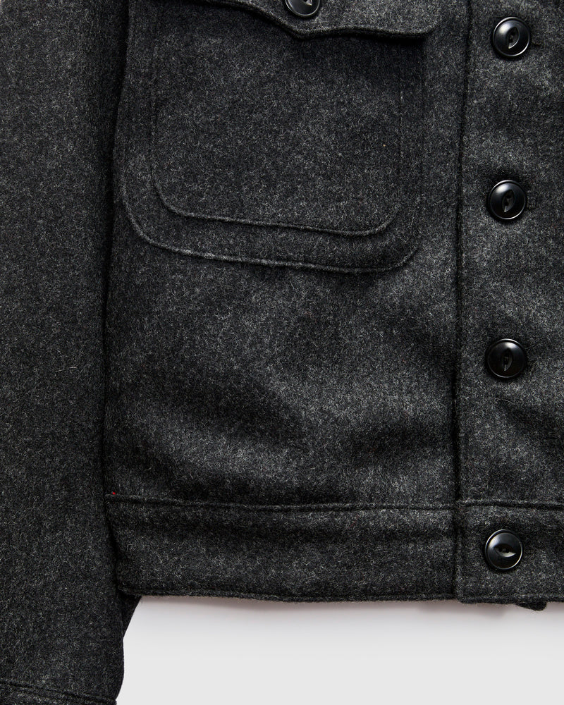 Grafton Jacket in Black Wool