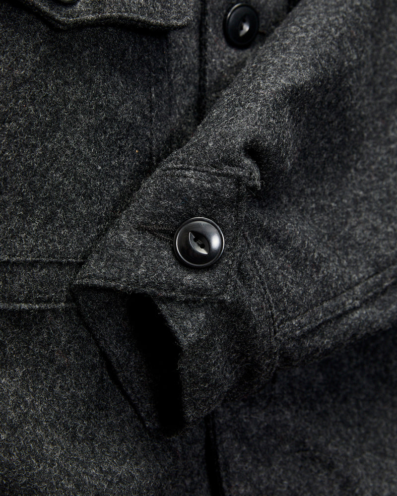 Grafton Jacket in Black Wool