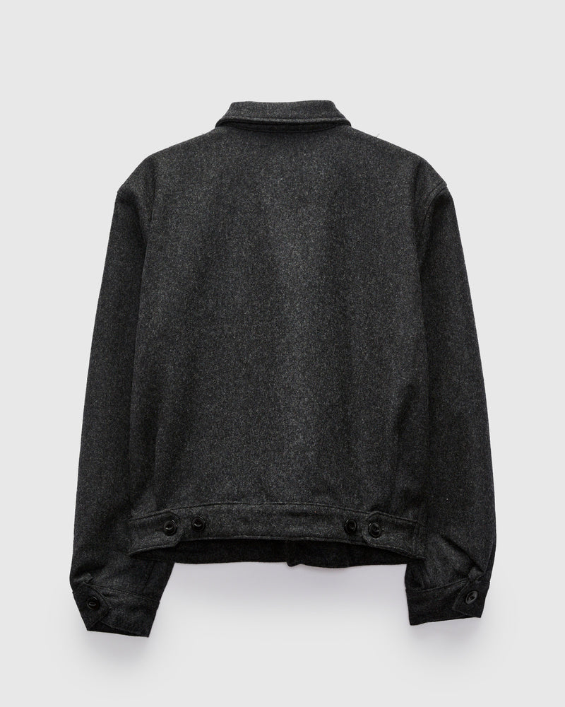 Grafton Jacket in Black Wool