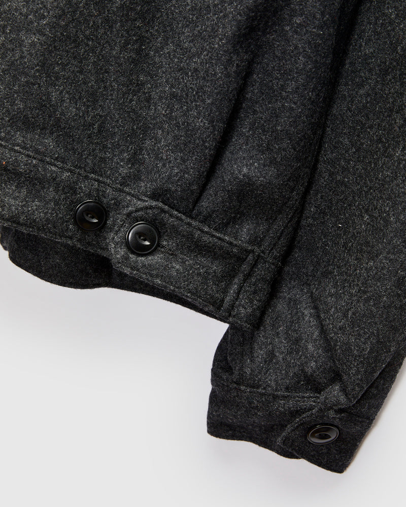 Grafton Jacket in Black Wool