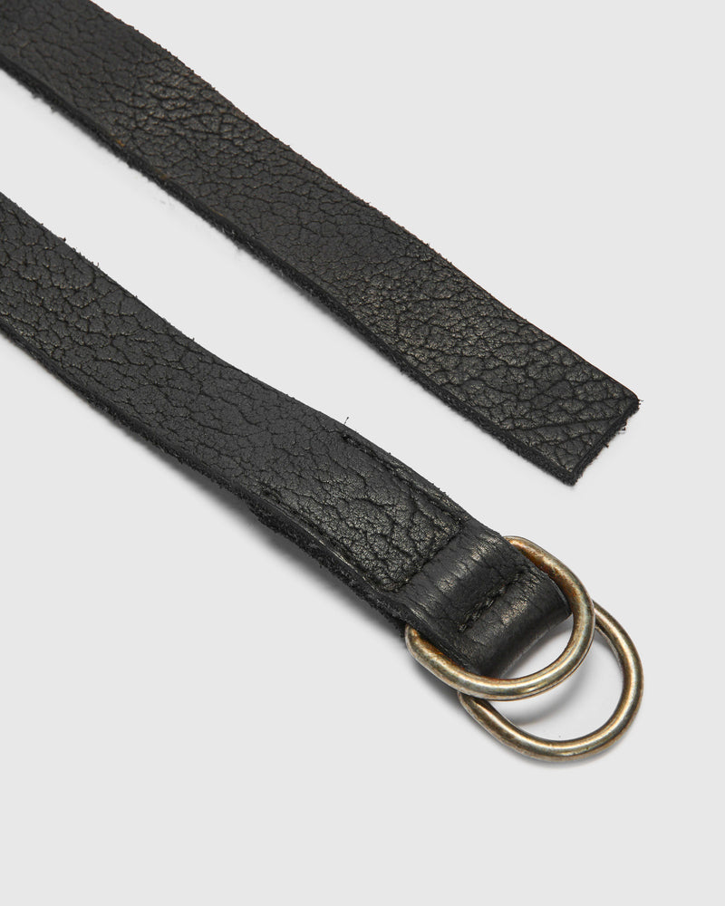 BLT17 Universal Belt in Black Full Grain Bison Leather