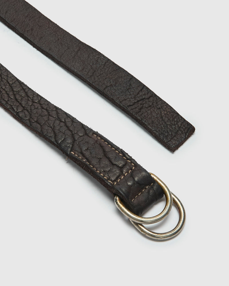BLT17 Universal Belt in Dark Brown Full Grain Bison Leather