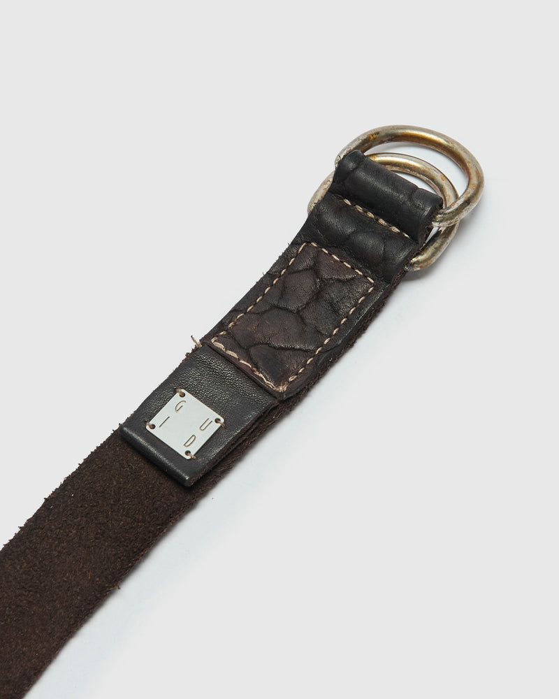 BLT17 Universal Belt in Dark Brown Full Grain Bison Leather